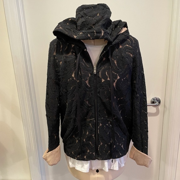 ALC Lace Overlay Hoodie - Size M - Picture 5 of 13